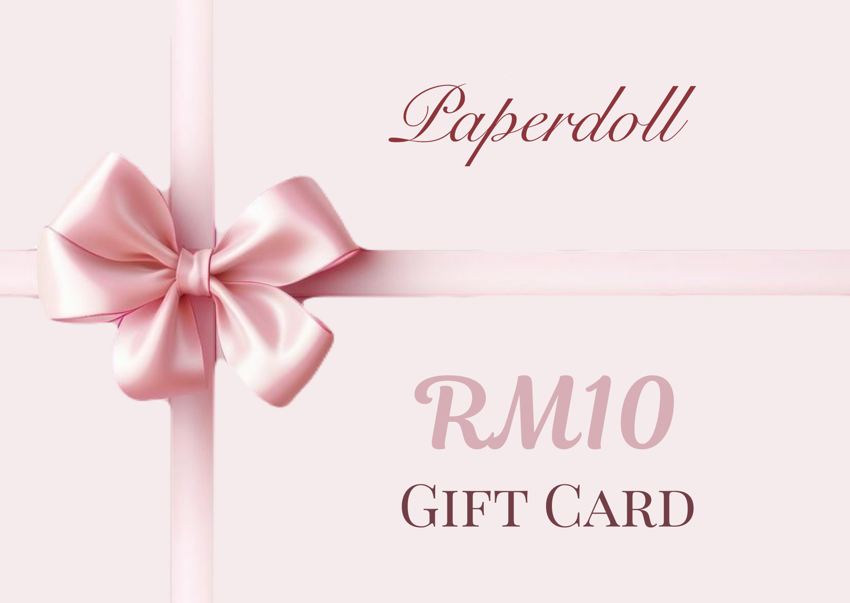 RM10 gift card