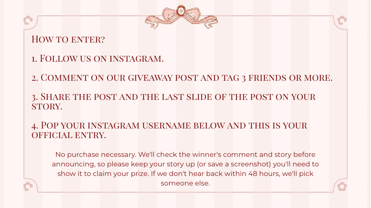 How to enter the Paperdoll giveaway